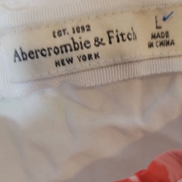 Abercrombie & Fitch Tunic‎ Top Size Large Polyester Floral Outer Cotton Lined - Picture 4 of 4